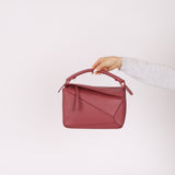 Loewe Ceremic Matte Plumrose Small Puzzle Bag