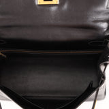 Hermès 1964 Noir Box Calf Retourne Kelly 28