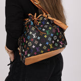 Limited Edition Louis Vuitton x Takashi Murakami Monogram Multicolor Noir Petit Noe