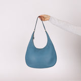 Hermès 2002 Blue Jean Gao Hobo PHW