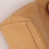 Chanel 2000 Beige Caviar Kelly Top Handle 24K GP