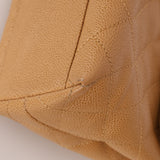 Chanel 2000 Beige Caviar Kelly Top Handle 24K GP