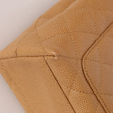 Chanel 2000 Beige Caviar Kelly Top Handle 24K GP