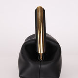 Fendi Small Black First Clutch with Fendi Zucca Strap