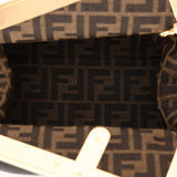 Fendi Small Black First Clutch with Fendi Zucca Strap