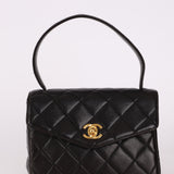 Chanel 1996 Lambskin Black Mini Kelly Bag