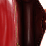 Rare Hermès 1980 Boxcalf & Crinoline Sologne Shoulder Bag GHW