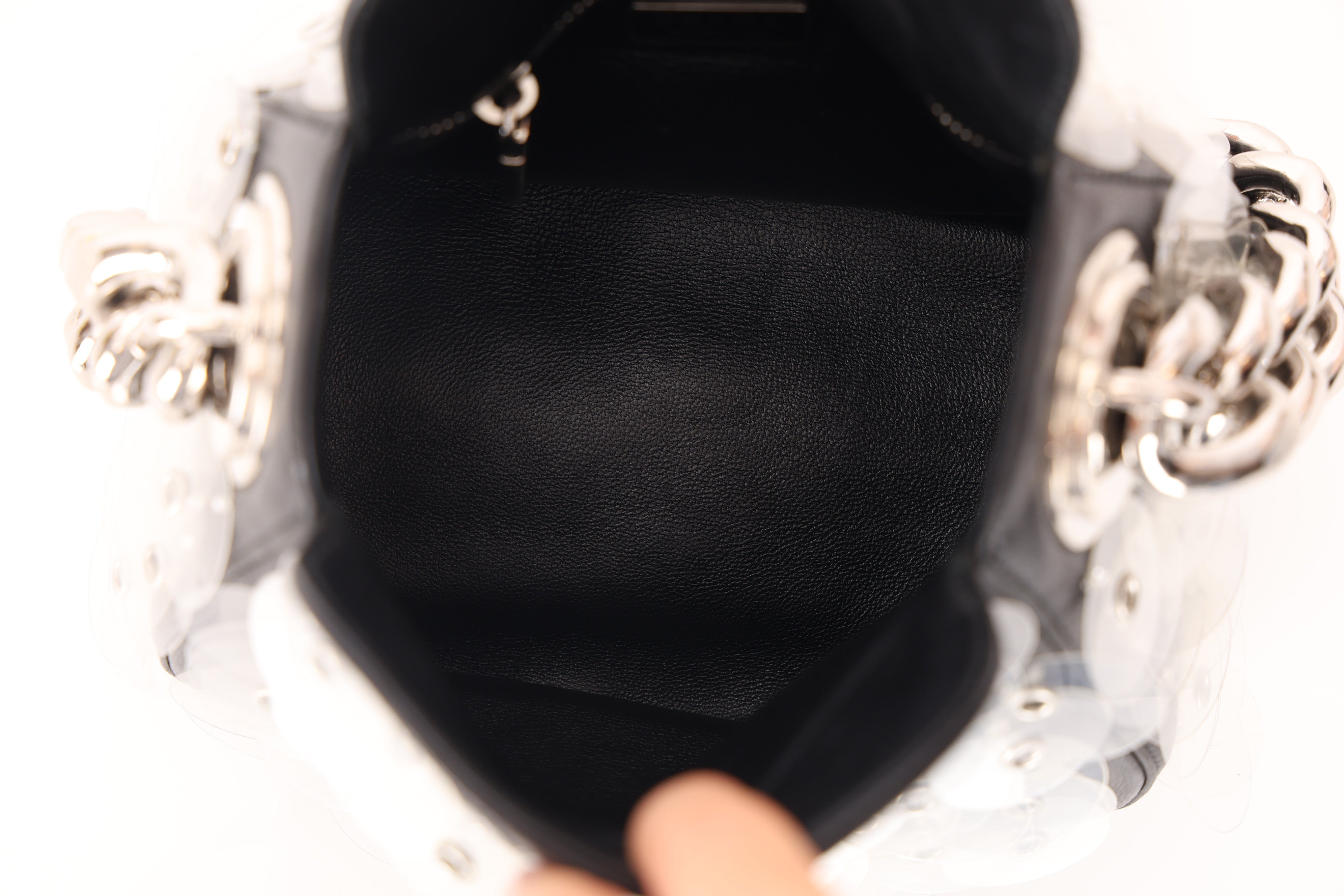 Prada Nappa Paillettes Chain Handle Bag