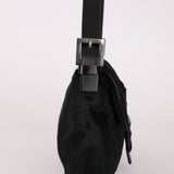 Fendi Leather Trimmed Ponyhair Baguette