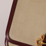 Rare Hermès 1980 Boxcalf & Crinoline Sologne Shoulder Bag GHW