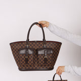 Louis Vuitton Damier Ebene Manosque and Louis Vuitton Mini Bag