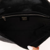 Fendi Leather Trimmed Ponyhair Baguette