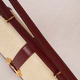Rare Hermès 1980 Boxcalf & Crinoline Sologne Shoulder Bag GHW