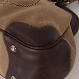 Prada Canapa Logo Jacquard Canvas Doctor Bag