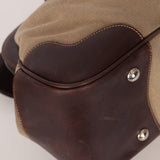 Prada Canapa Logo Jacquard Canvas Doctor Bag