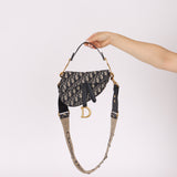 Dior 2020 Oblique Mini Saddle with Guitar Strap