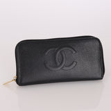 Chanel 2004 Caviar Timeless Continental Wallet