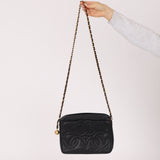Chanel 1994 Vintage Caviar Triple Timeless Camera Bag