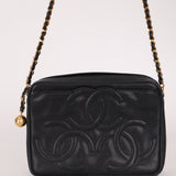 Chanel 1994 Vintage Caviar Triple Timeless Camera Bag