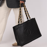 Chanel Calfskin Chunky Chain Tote