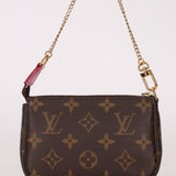Louis Vuitton Monogram Christmas Animation Roller Coaster Mini Chain Pochette