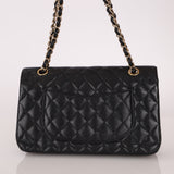 Chanel 2008 Classic Caviar Medium Double Flap Bag 24K GP