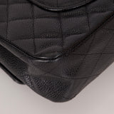 Chanel 2008 Classic Caviar Medium Double Flap Bag 24K GP