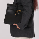 Hermès 2000 Noir Box Kelly Dépêches 38 GHW