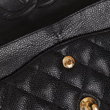 Chanel 2008 Classic Caviar Medium Double Flap Bag 24K GP