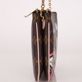 Limited Edition 2021 Louis Vuitton Monogram Vivienne Double Zip Pochette