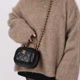 Chanel 2022 Lambskin Round Bubble Vanity