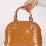 Louis Vuitton Rose Velours Vernis Alma BB