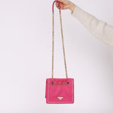 Prada Nylon Pink Chain Shoulder Bag