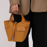 Hermès 2021 Sesame Toile Goeland and Swift Cargo Picotin 18 PHW