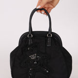 Prada Bijoux Teddy Bear Tessuto Frame Handle Bag