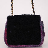 Chanel 2021 Tweed Turnlock Mini Square Flap Bag