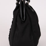 Prada Bijoux Teddy Bear Tessuto Frame Handle Bag