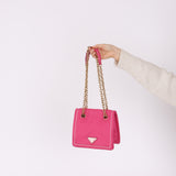 Prada Nylon Pink Chain Shoulder Bag