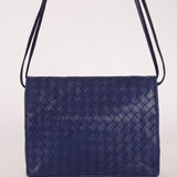 Bottega Veneta Intrecciato Blue Crossbody