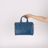Louis Vuitton Blue Epi Speedy 30