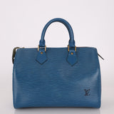 Louis Vuitton Blue Epi Speedy 30