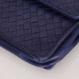 Bottega Veneta Intrecciato Blue Crossbody
