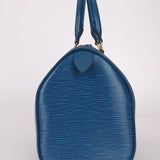 Louis Vuitton Blue Epi Speedy 30