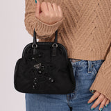 Prada Bijoux Teddy Bear Tessuto Frame Handle Bag