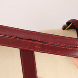 Rare Hermès 1980 Boxcalf & Crinoline Sologne Shoulder Bag GHW