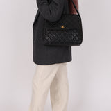 Vintage Chanel 1996 Caviar Turnlock Shoulder Bag