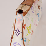 Limited Edition Louis Vuitton x Takashi Murakami Multicolor Blanc Pochette