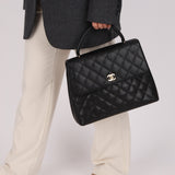 Chanel 2000 Caviar Kelly Top Handle
