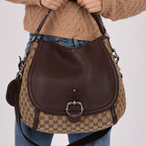 Gucci GG Canvas Techno Horsebit Crossbody Bag
