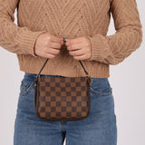 Louis Vuitton Damier Ebene Trousse Make Up Bag Pochette